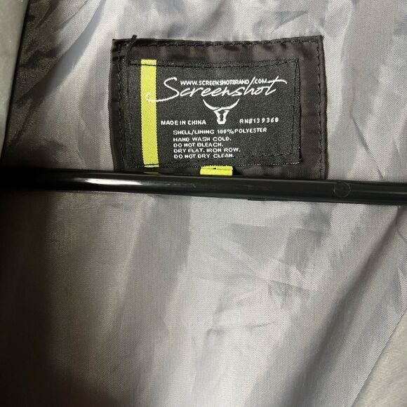 SCREENSHOT OUT OF SPACE (LOREM IPSUM) AMERICAN FLAG WINDBREAKER JACKET ADULT L - Picture 5 of 8